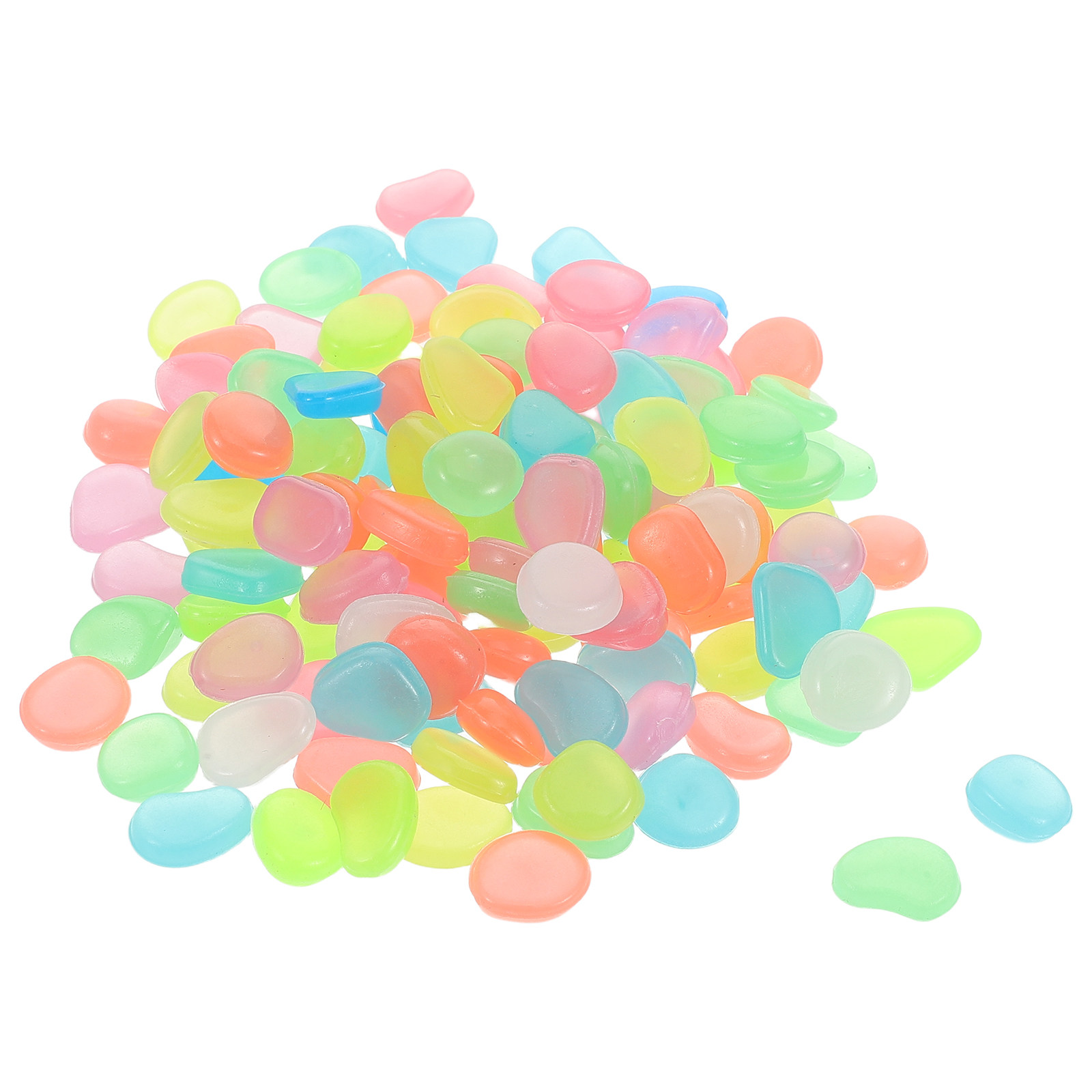Aquarium Fish Glow In The Dark - 500개 야광 자갈 방수 발광석 어항