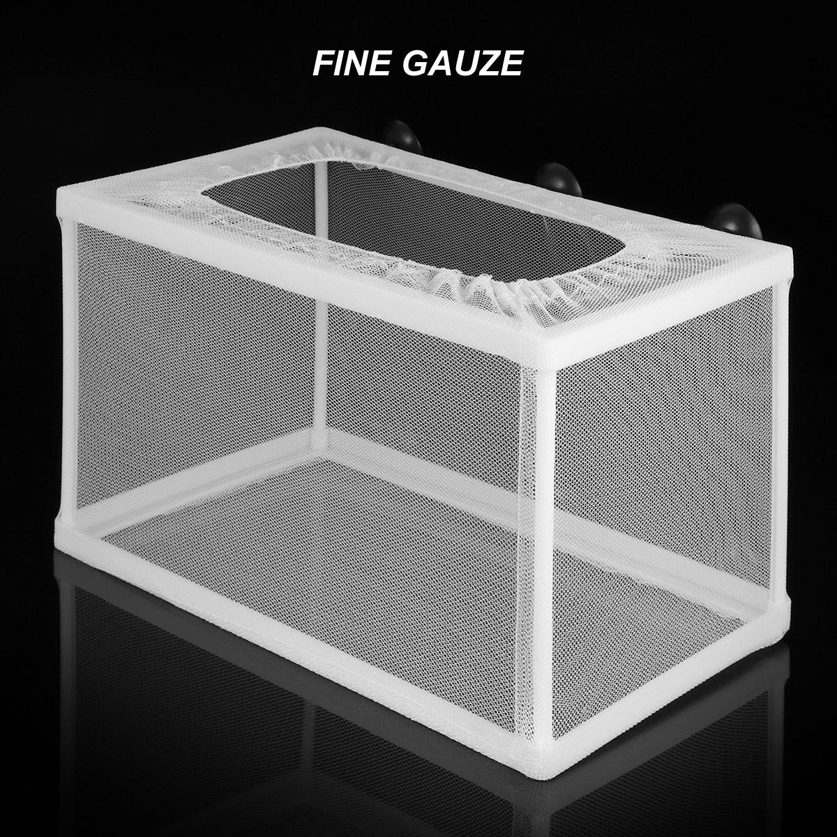 Aquarium Fish Net Big Size - 대형 어항 양식용 그물망 상자, 흡착판이