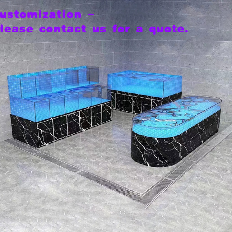 Aquarium Fish Restaurant - 중국 공장 맞춤형 상업용 유리 수족관