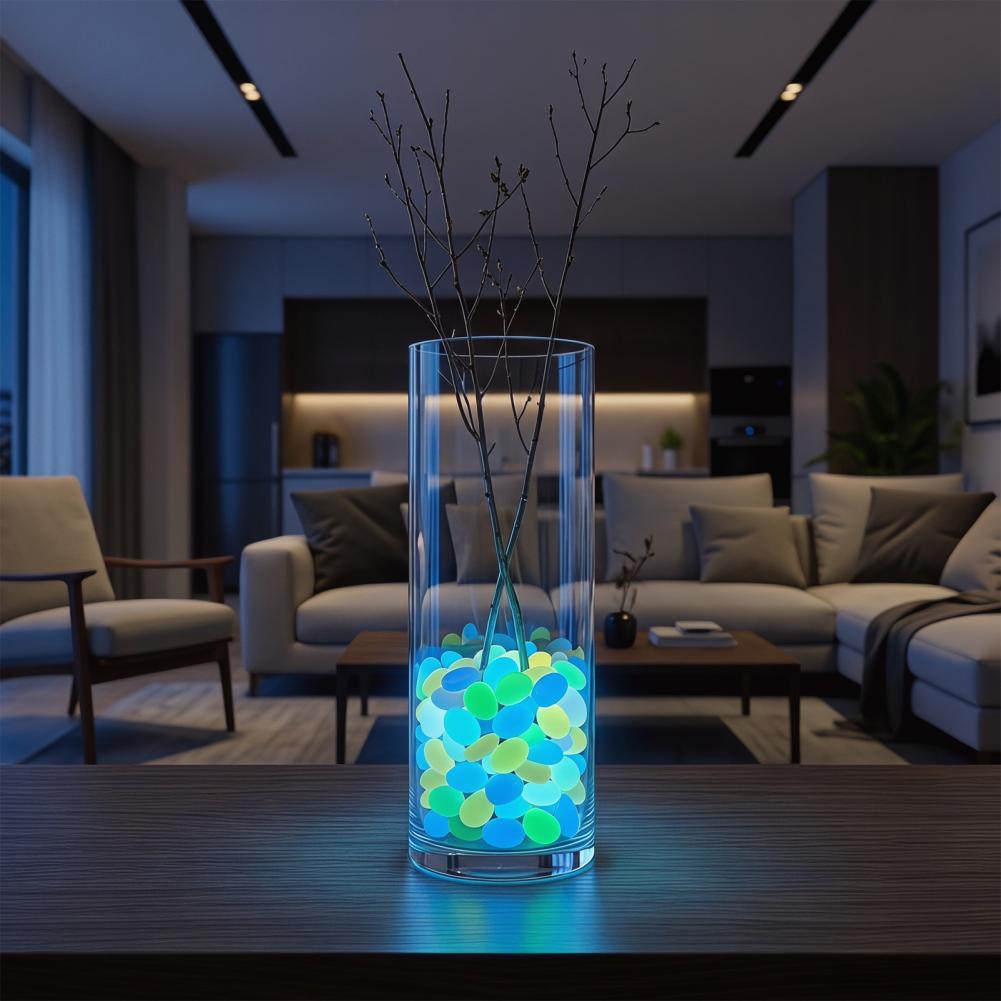 Aquarium Fish Glow In The Dark - 야광 정원석 야외 어항 자갈 레진