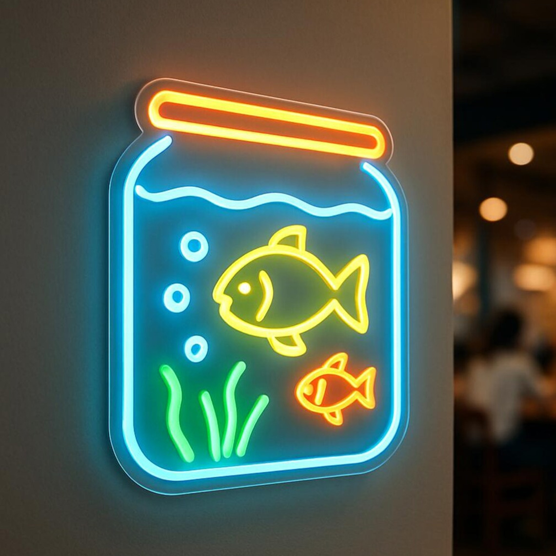 수족관 네온사인 수족관 속 물고기 네온 물고기 애완동물 - Aquarium Fish Restaurant 리뷰 및 가격