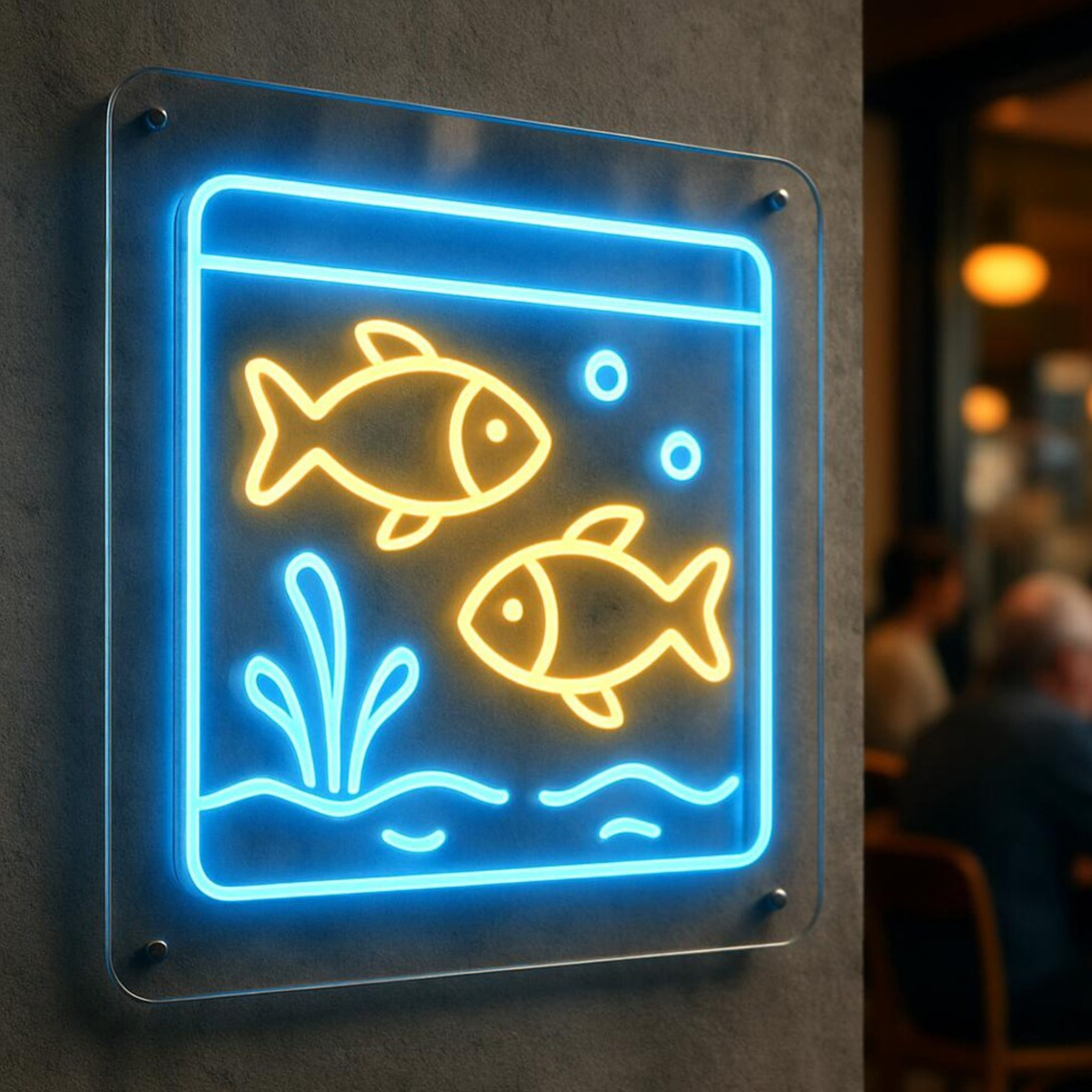 수족관 네온사인 수족관 속 물고기 네온 물고기 애완동물 - Aquarium Fish Restaurant 리뷰 및 가격