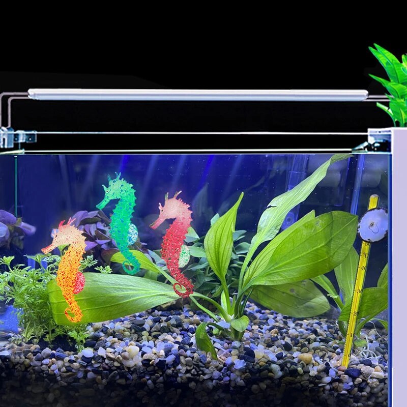 어항 아쿠아스케이프 장식 시뮬레이션 야광 실리콘 해마  - Aquarium Fish Glow In The Dark 리뷰 및 가격
