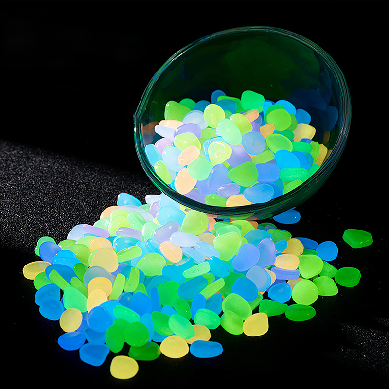 100pcs 정원 장식 빛나는 돌 어둠 속에서 빛나는  - Aquarium Fish Glow In The Dark 리뷰 및 가격