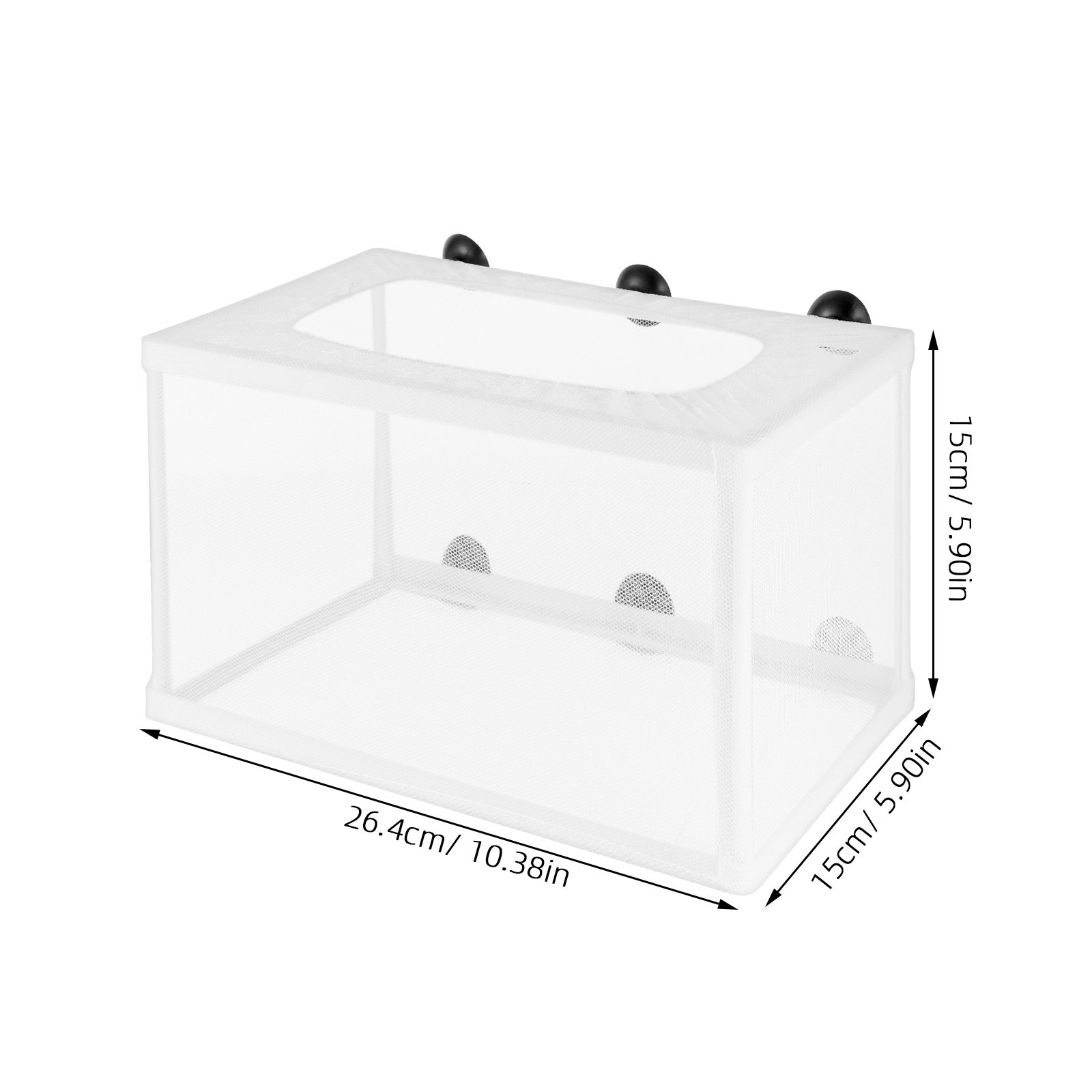 대형 어항 양식용 그물망 상자, 흡착판이 있는 어류 분 - Aquarium Fish Net Big Size 리뷰 및 가격