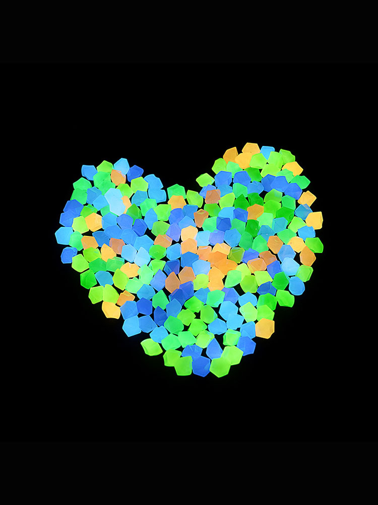 100pcs 14*11mm 어두운 조약돌 야외 장식용  - Aquarium Fish Glow In The Dark 리뷰 및 가격