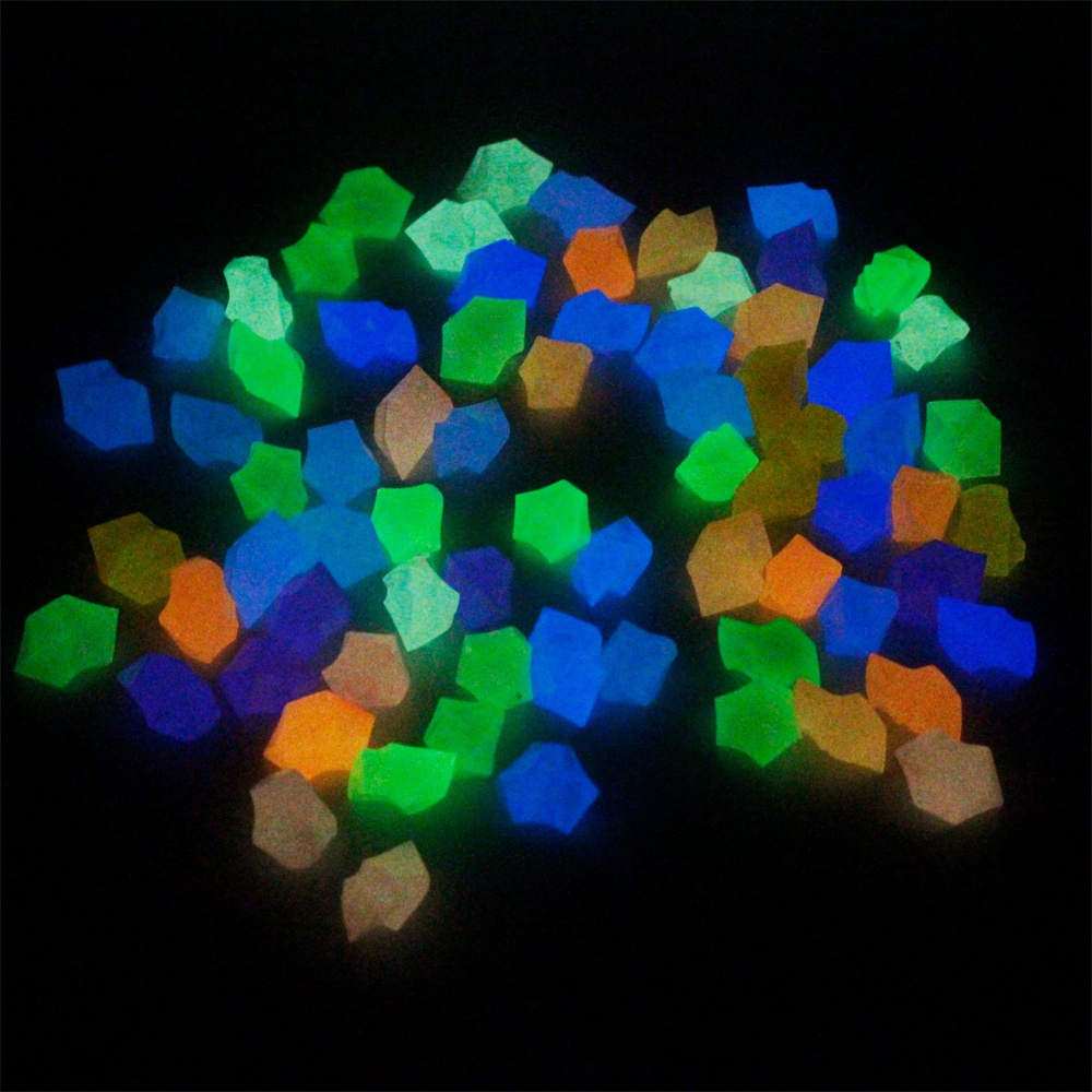 100pcs 14*11mm 어두운 조약돌 야외 장식용  - Aquarium Fish Glow In The Dark 리뷰 및 가격