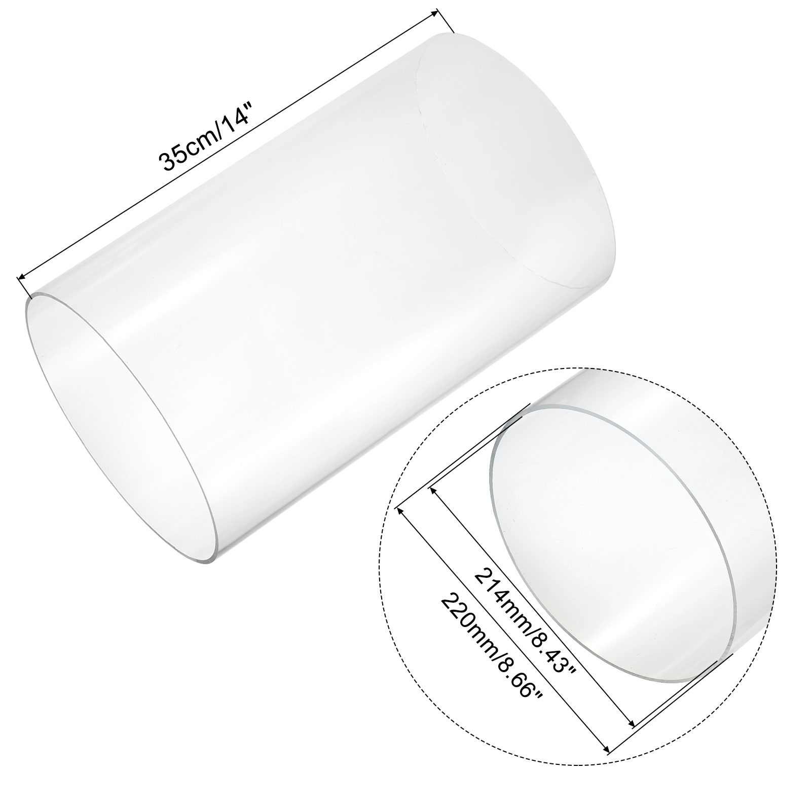 350mm 투명 아크릴 수족관 어항 파이프 OD 55- - Aquarium Fish Lamp 리뷰 및 가격