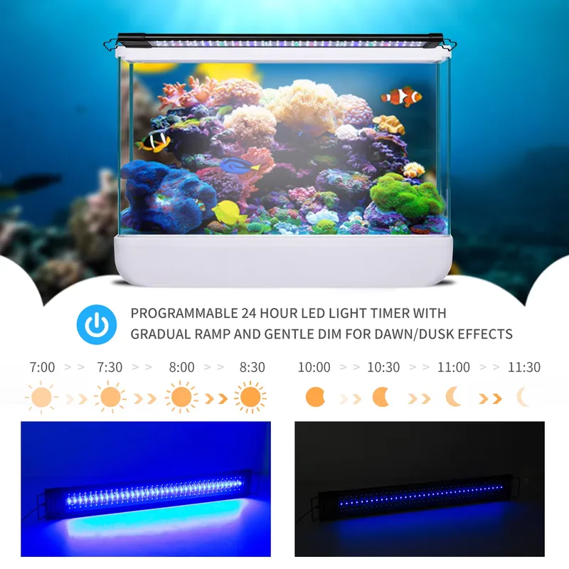 LED 프로그래밍 가능 수족관 조명 타이머 (75cm  - Aquarium Fish Lamp 리뷰 및 가격