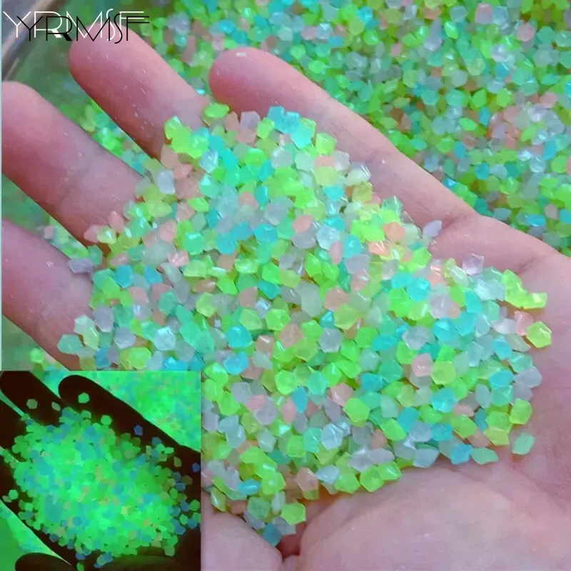 1000pcs 어두운 자갈 돌에 3-5mm 빛나는 모래 - Aquarium Fish Glow In The Dark 리뷰 및 가격
