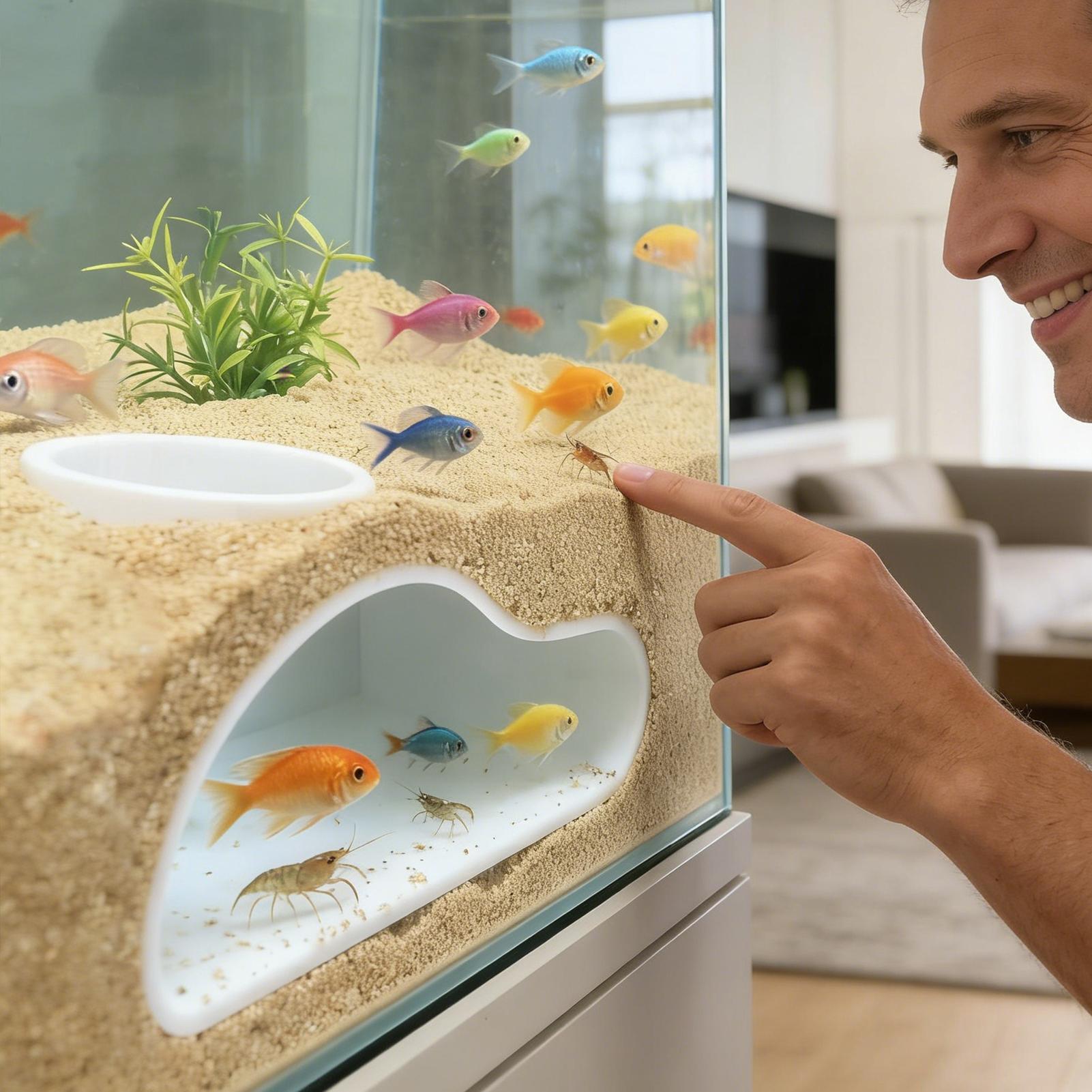 수족관 지하 터널 동굴 어항 장식 천연 새우 동굴 로치 - Aquarium Fish Restaurant 리뷰 및 가격