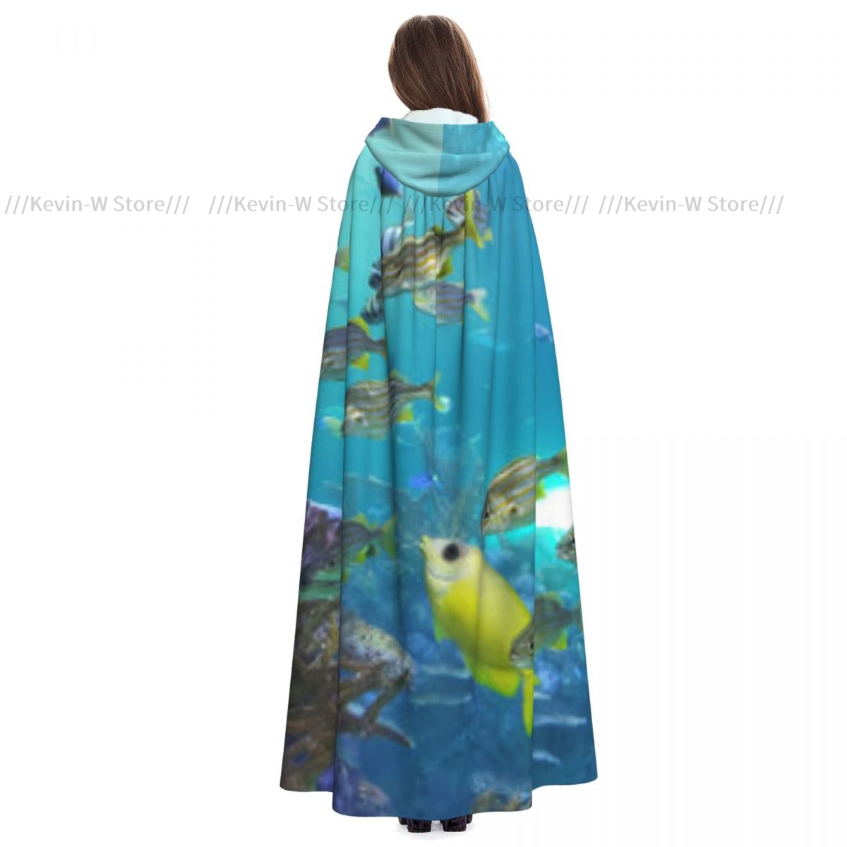 수족관 후드 망토 폴리에스테르 남여 마녀 케이프 의상  - Aquarium Queen Fish 리뷰 및 가격