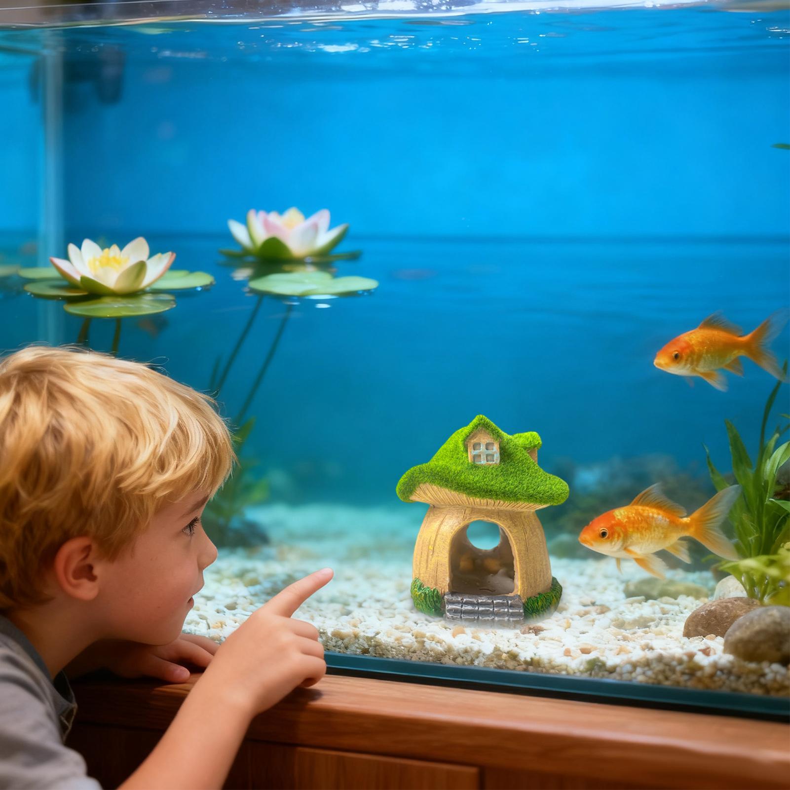 수족관 조각상 수중 조각물 어항 버섯 장식 거실 침실  - Aquarium Fish Restaurant 리뷰 및 가격