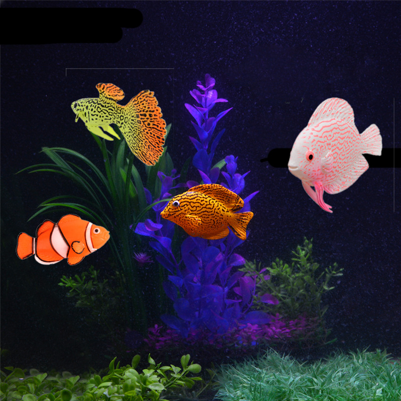 야광 발광 실리콘 물고기 어항 장식물 광대어 수조 해양 - Aquarium Fish Glow In The Dark 리뷰 및 가격