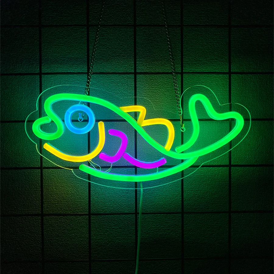 벽 장식용 피쉬 시리즈 네온사인, 낚시 가게 장식용 조 - Aquarium Fish Restaurant 리뷰 및 가격