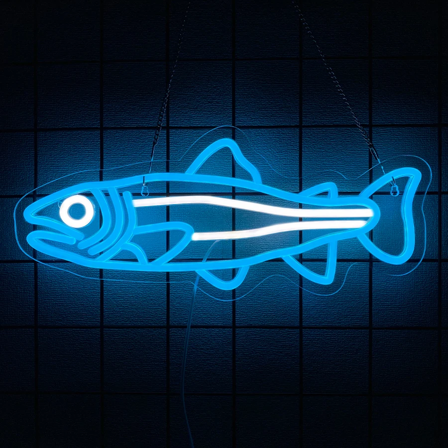 벽 장식용 피쉬 시리즈 네온사인, 낚시 가게 장식용 조 - Aquarium Fish Restaurant 리뷰 및 가격